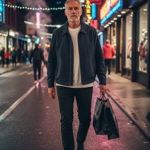 Men's Navy Blue Jacket - Versatile and made of High Quality materials.